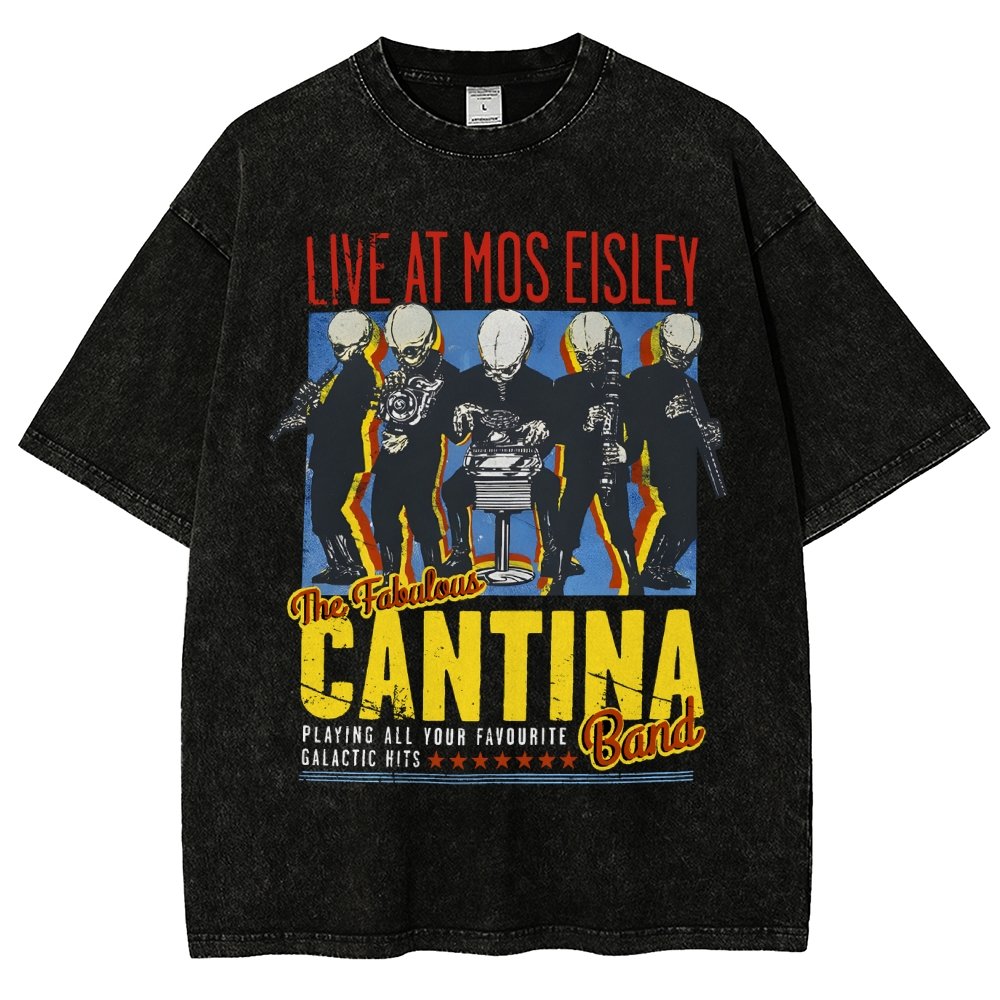 Space Band On Tour  Vintage Distressed T-shirt