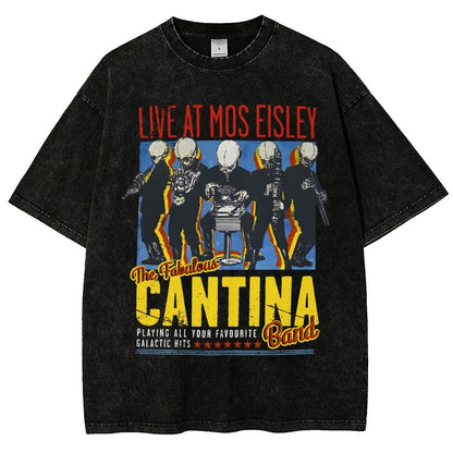 Space Band On Tour  Vintage Distressed T-shirt