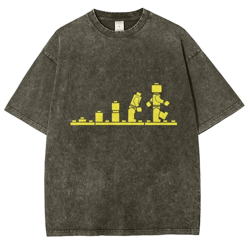 Bricks Evolution Vintage Distressed T-shirt