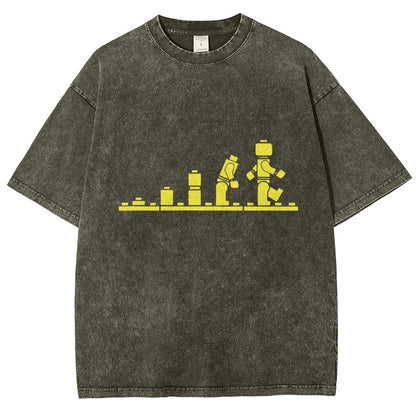 Bricks Evolution Vintage Distressed T-shirt