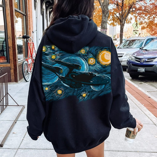 Printed Back Cotton Hoodie