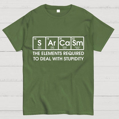 The Elements Required To Deal With Stupidity Geek T-Shirt