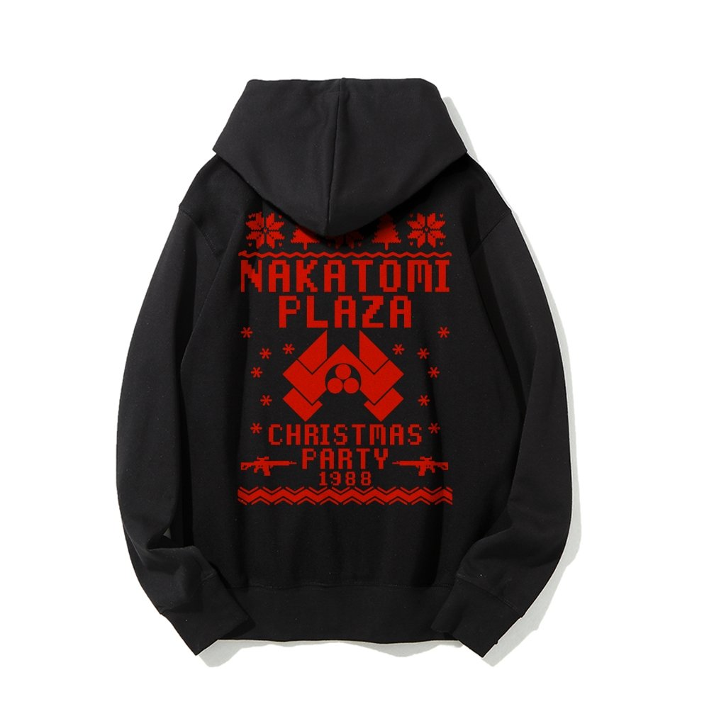 Now I Have a Machine Gun Ho-Ho-Ho Printed Back Unisex Cotton Hoodie