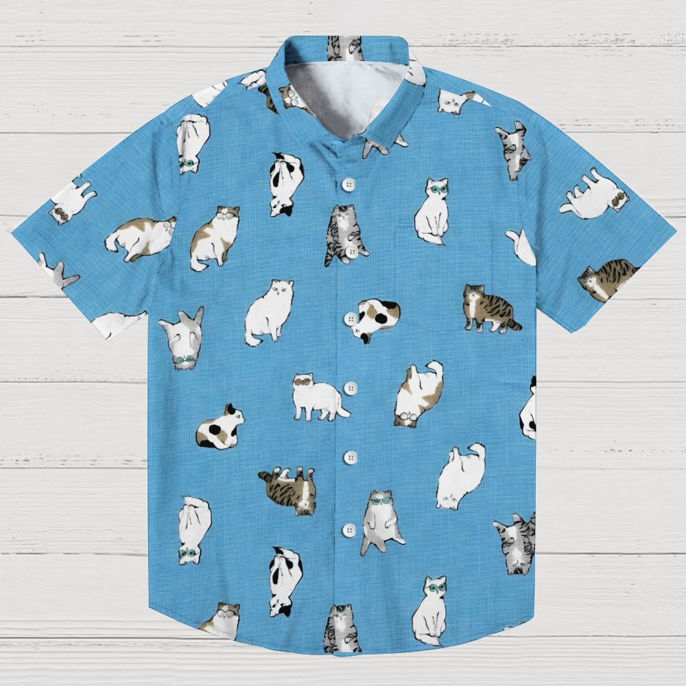 Cat Art Painting Geek Hawaiian Shirt