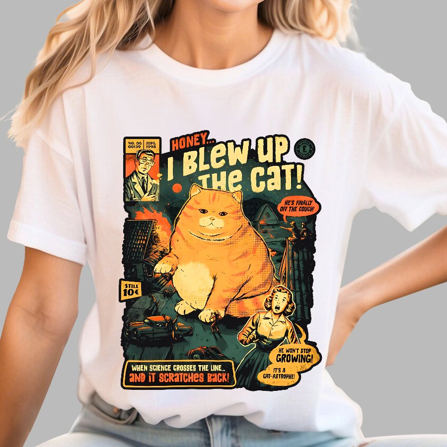Honey I Blew Up The Cat Geek T-Shirt