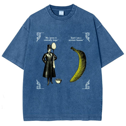 The Olde Joke Of A Big Spoon And A Banana Vintage Distressed T-shirt