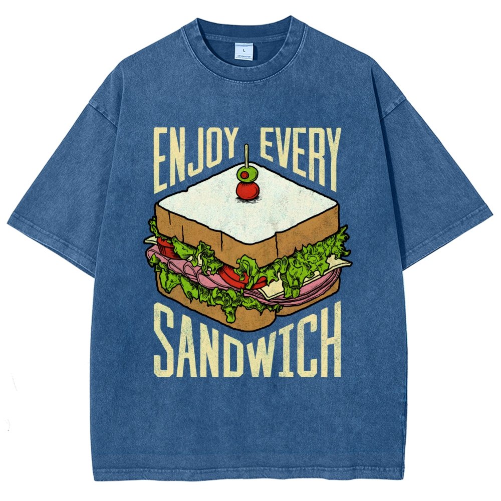 Enjoy Every Sandwich Vintage Distressed T-shirt