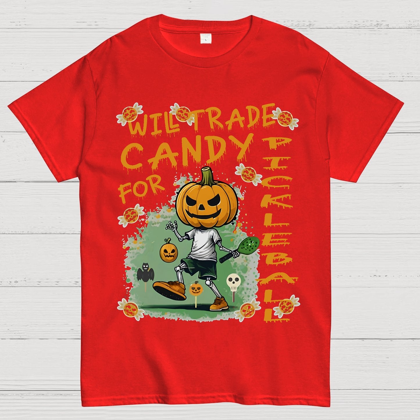 Halloween Pumpkin Man Geeky T-Shirt