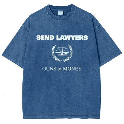 Send Lawyers Guns And Money Vintage Distressed T-shirt