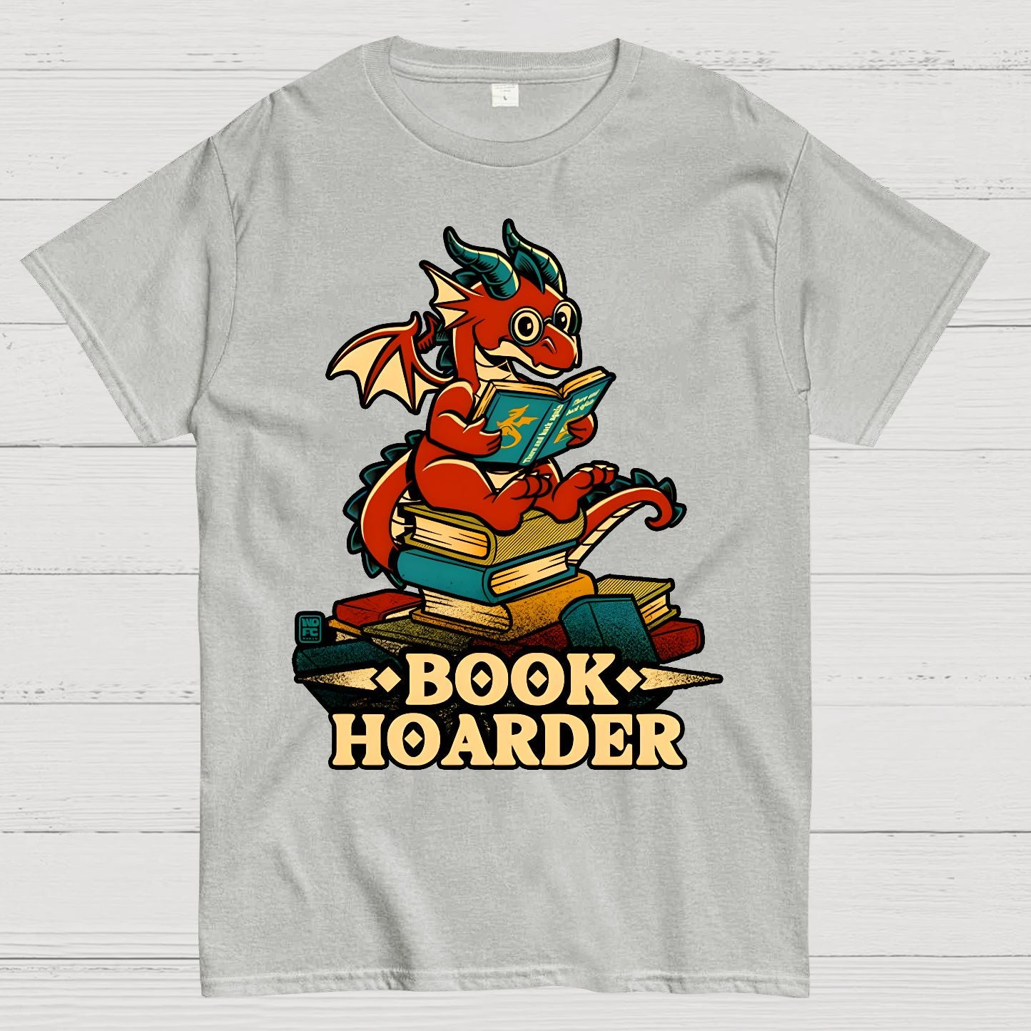 Book Hoarder Dragon Geek T-Shirt