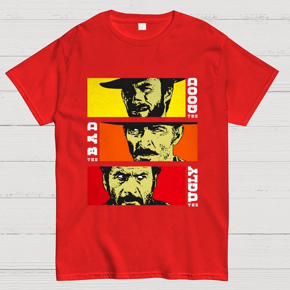 The Good The Bad The Ugly Cat Geek T-Shirt
