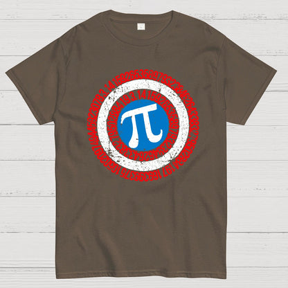 Pi Day Hero Shield Geek T-Shirt