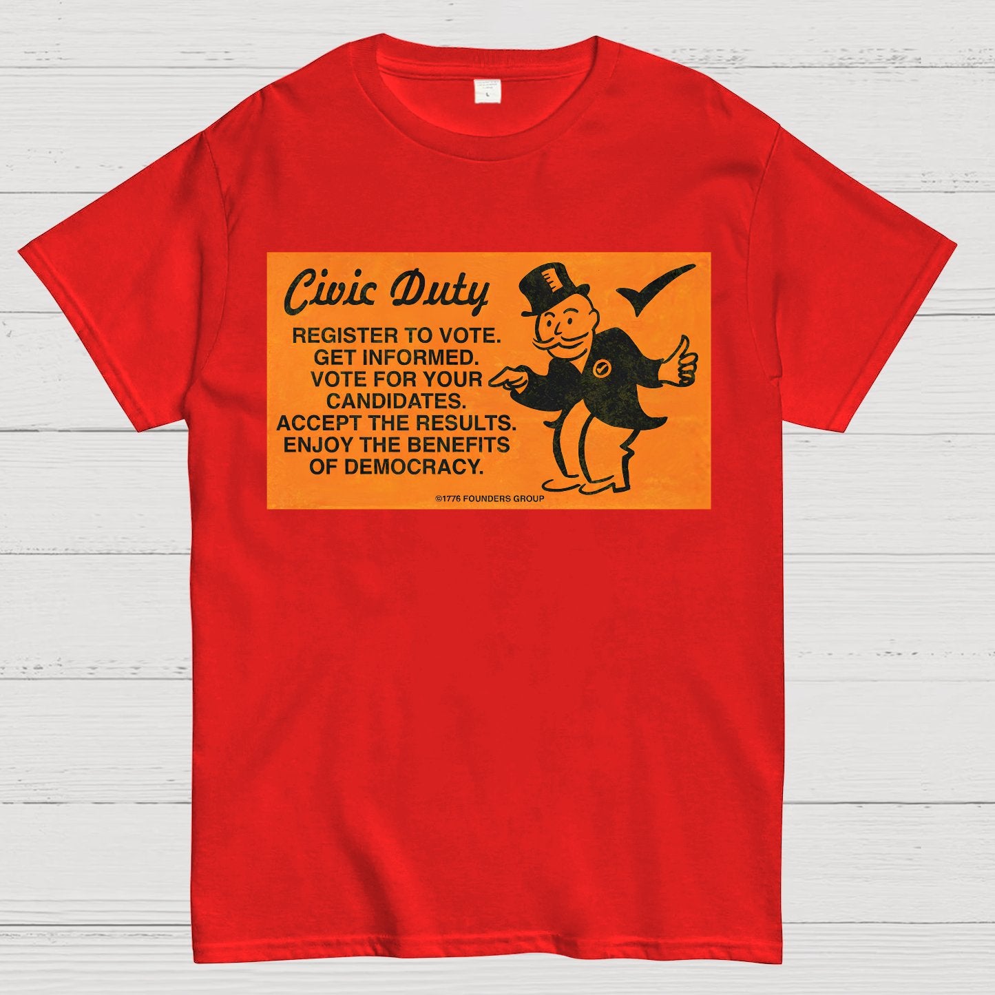 Civic Duty Card.Sarcasm Geek T-Shirt