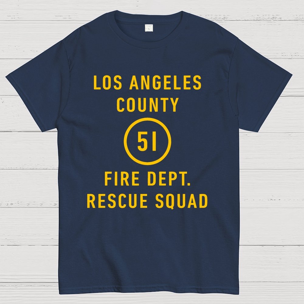 Emergency - Los Angeles County Fire Dept. Squad 51 Geek T-Shirt