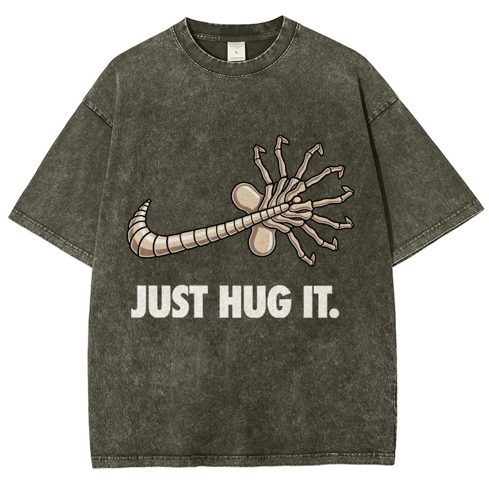 Just hug it Vintage Distressed T-shirt