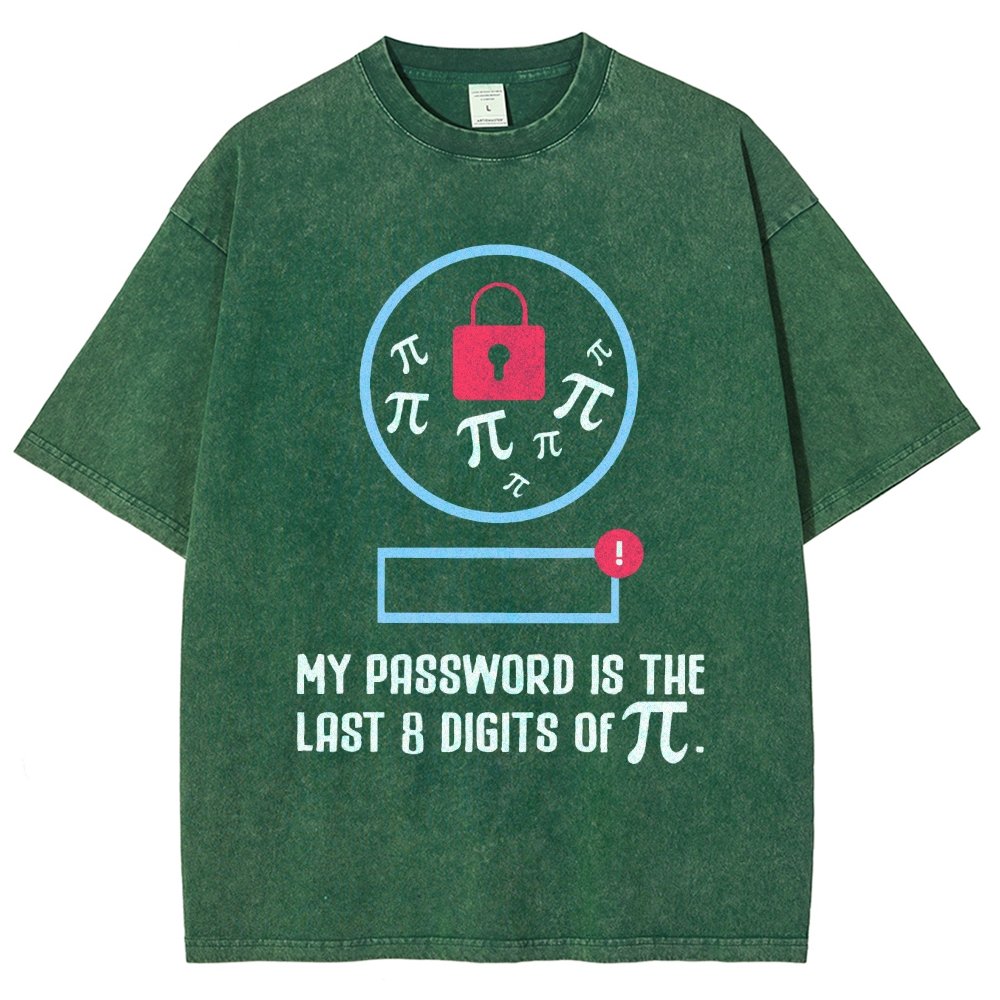 My Password the last digits Pi Day Vintage Distressed T-shirt