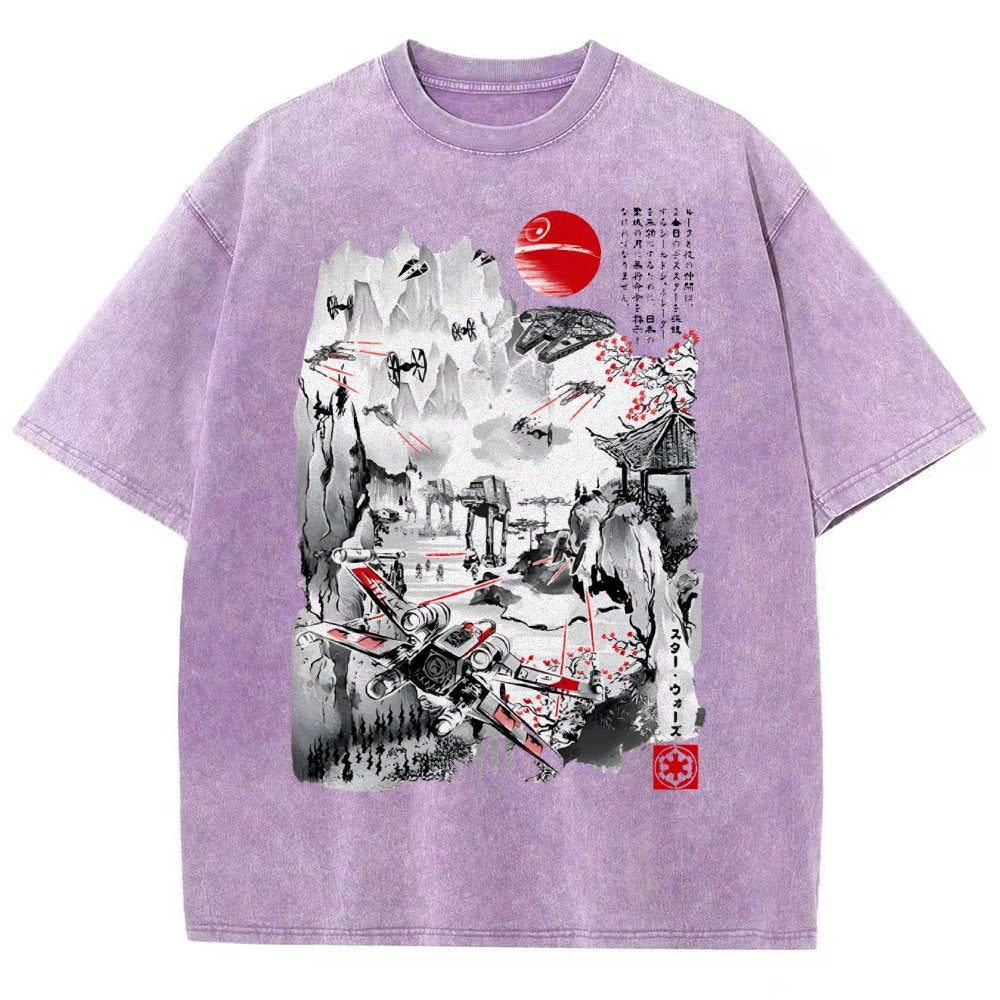 Last Battle of the Cosmic Conflict Vintage Distressed T-shirt