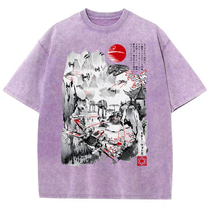 Last Battle of the Cosmic Conflict Vintage Distressed T-shirt