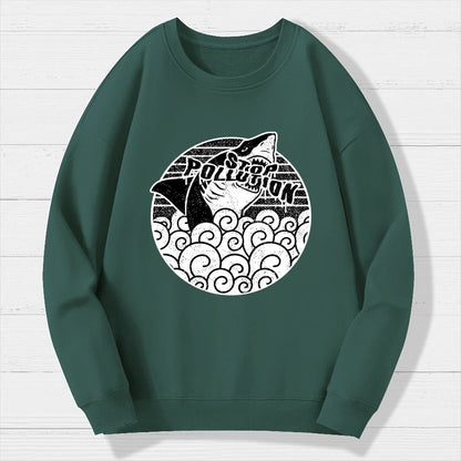 Stop pollution Geek Cotton Sweatshirt