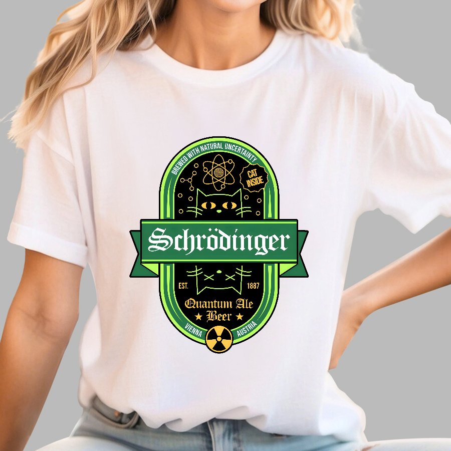 Schrodinger Quantum Ale Beer Geek T-Shirt