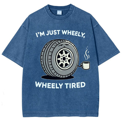Wheely, Wheely Tired Vintage Distressed T-shirt
