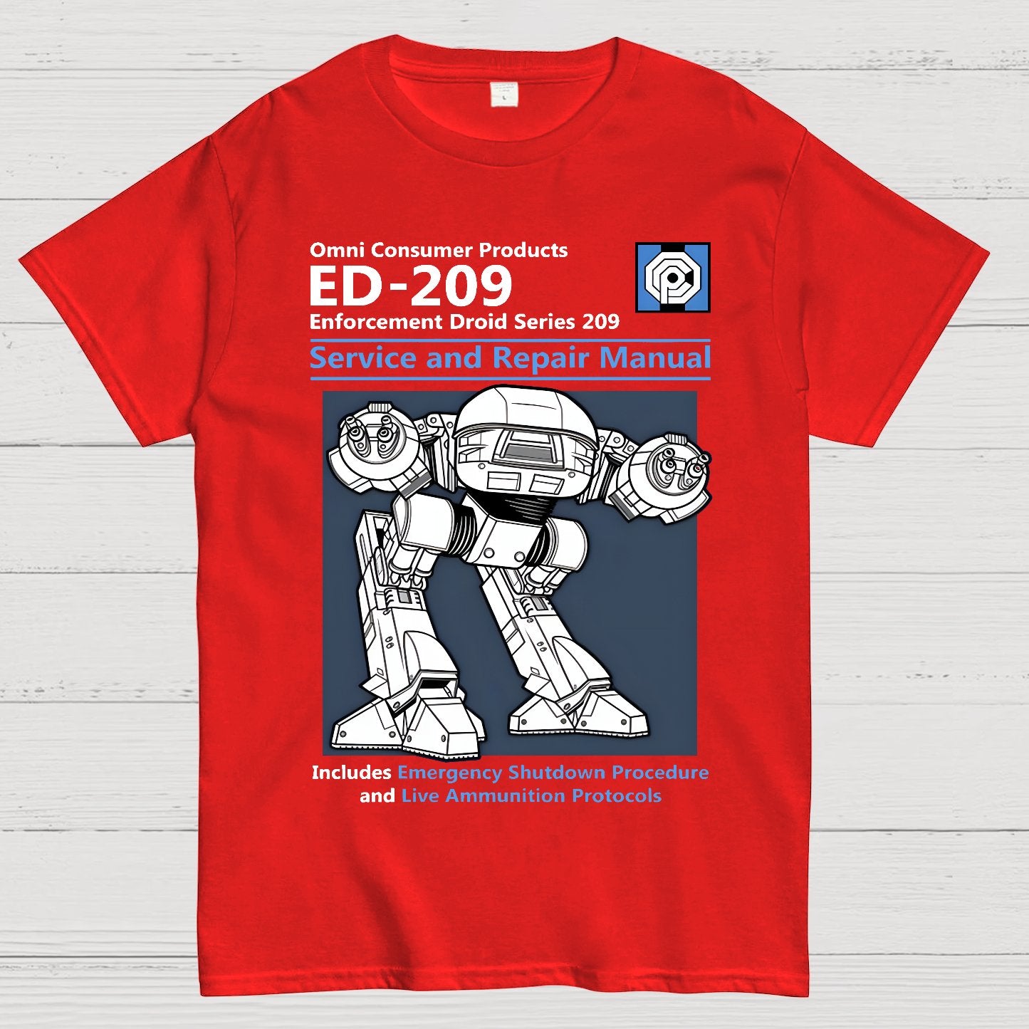 ED209 Service and Repair Manual Geek T-Shirt