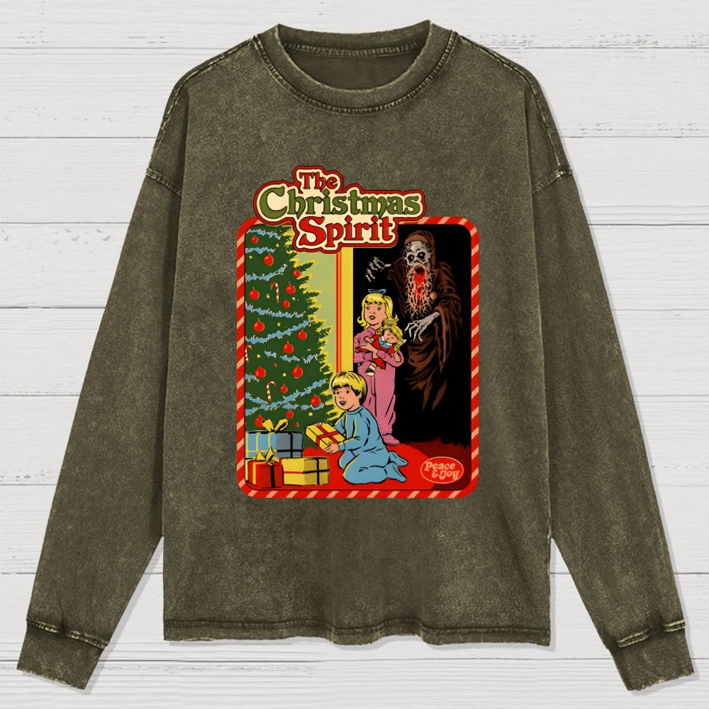 The Christmas Spirit Washed Long Sleeve Tee