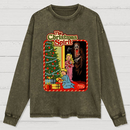 The Christmas Spirit Washed Long Sleeve Tee