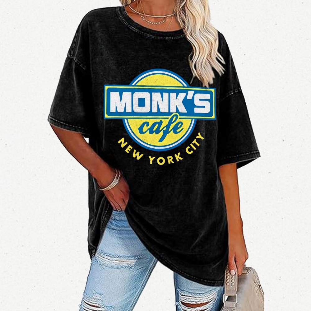 Mystic Cafe Vintage Distressed T-shirt