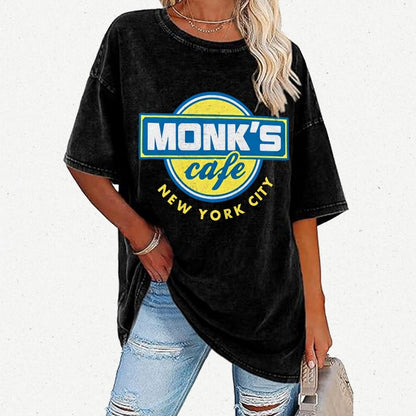 Mystic Cafe Vintage Distressed T-shirt