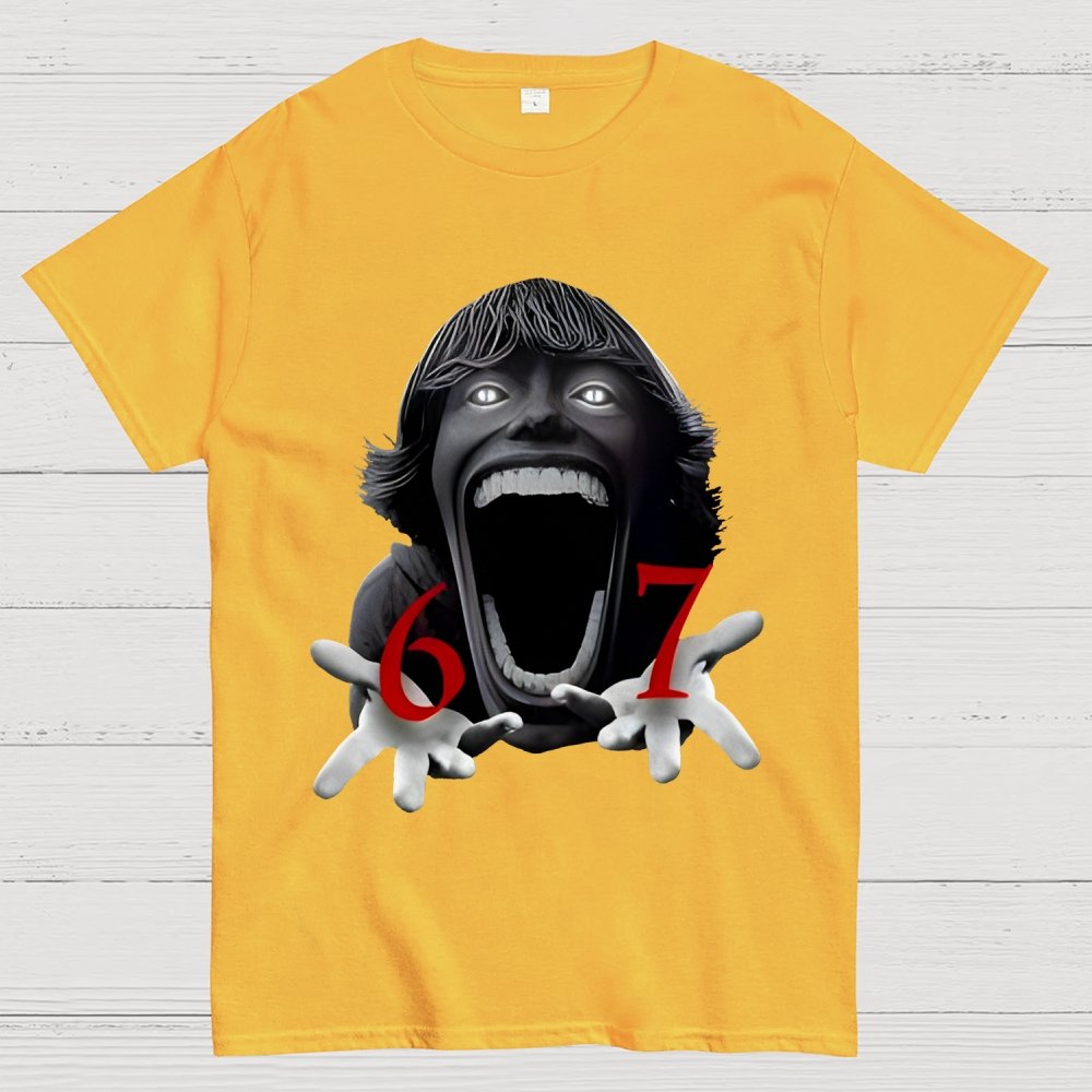 Funny Six Seven Meme Viral Quote  Geek T-Shirt