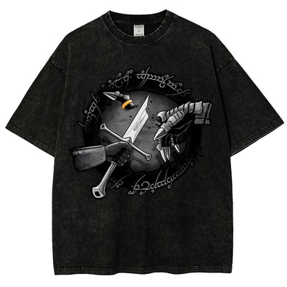 Cut Ring Vintage Distressed T-shirt