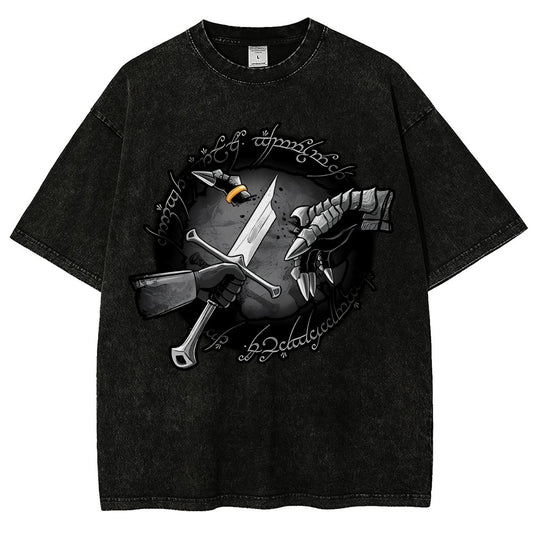 Cut Ring Vintage Distressed T-shirt