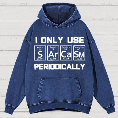 Sarcasm Periodic Table Element Shirt Weird Science Joke Vintage Distressed Hoodie