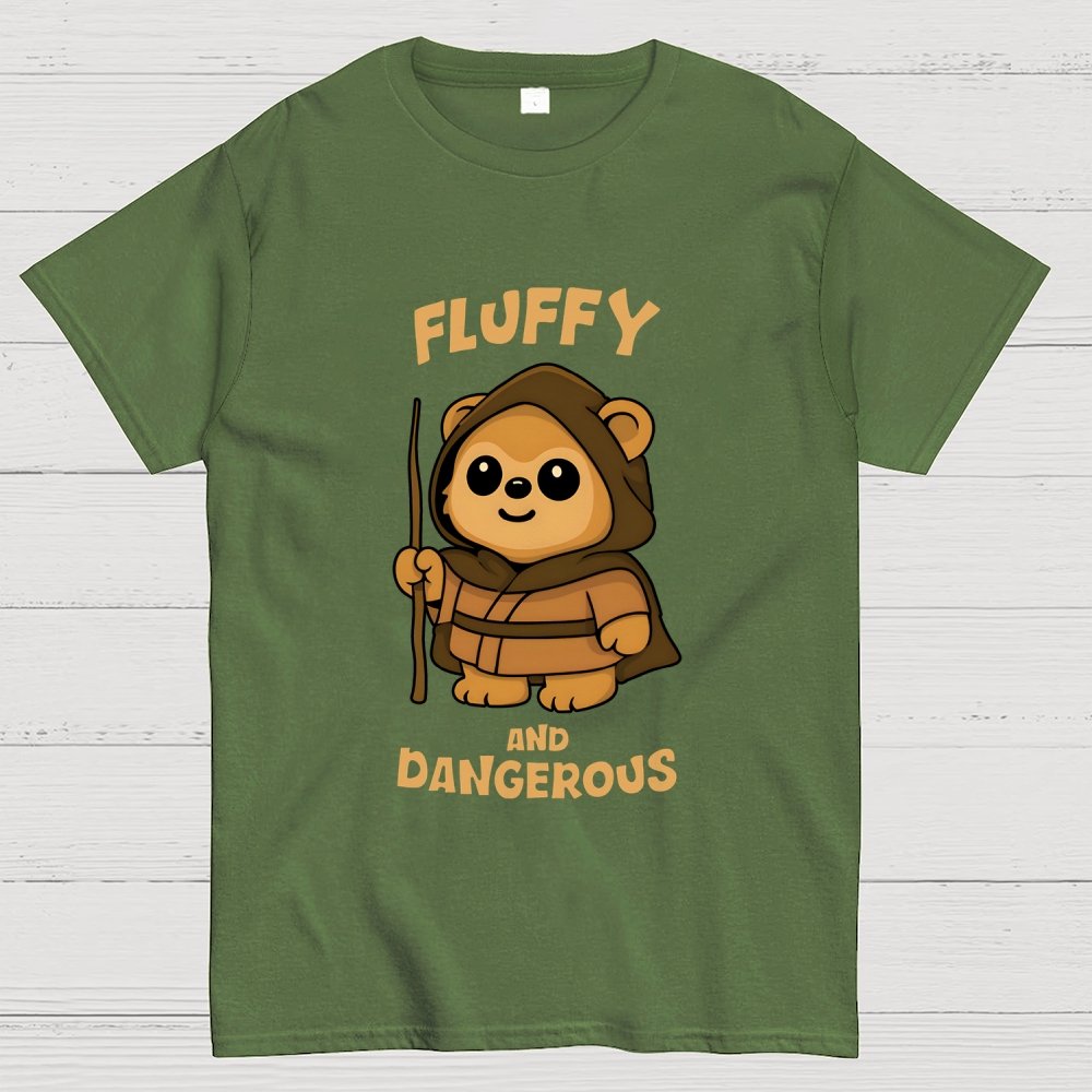 Fluffy and Dangerous Geek T-Shirt