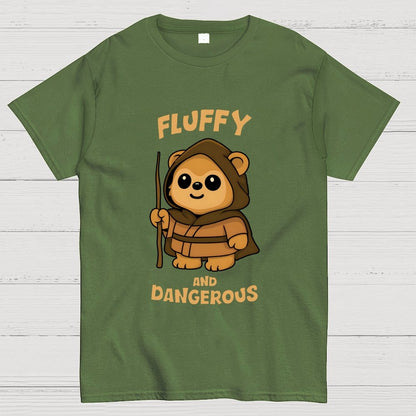 Fluffy and Dangerous Geek T-Shirt