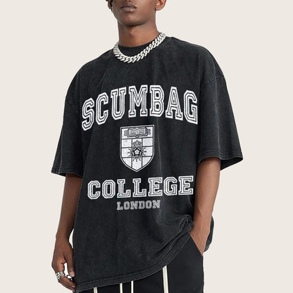 Scumbag College Vintage Distressed T-shirt