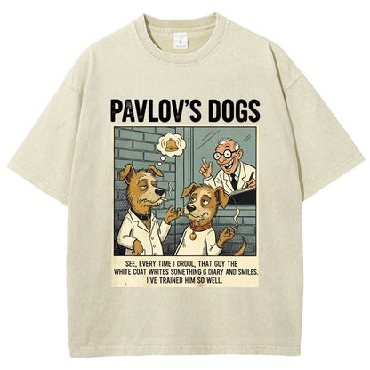 Pavlov's Dogs Art Print Vintage Distressed T-shirt