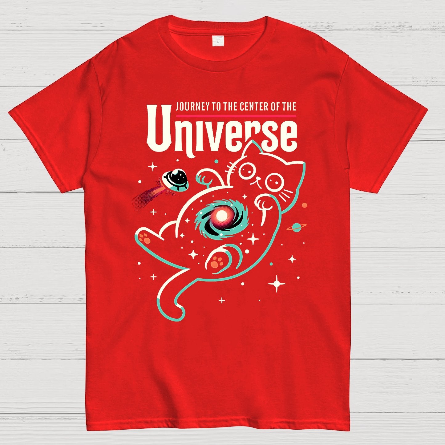 Journey to the Center of the Universe Geek T-Shirt