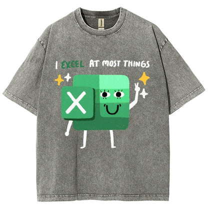 I Excel At Most Things Vintage Distressed T-shirt