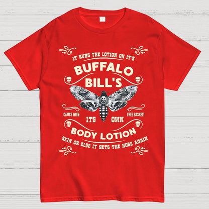 Mysterious Goth Body Lotion Deaths Head Moth Horror Geek T-Shirt