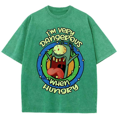 Very Dangerous When Hungry Vintage Distressed T-shirt