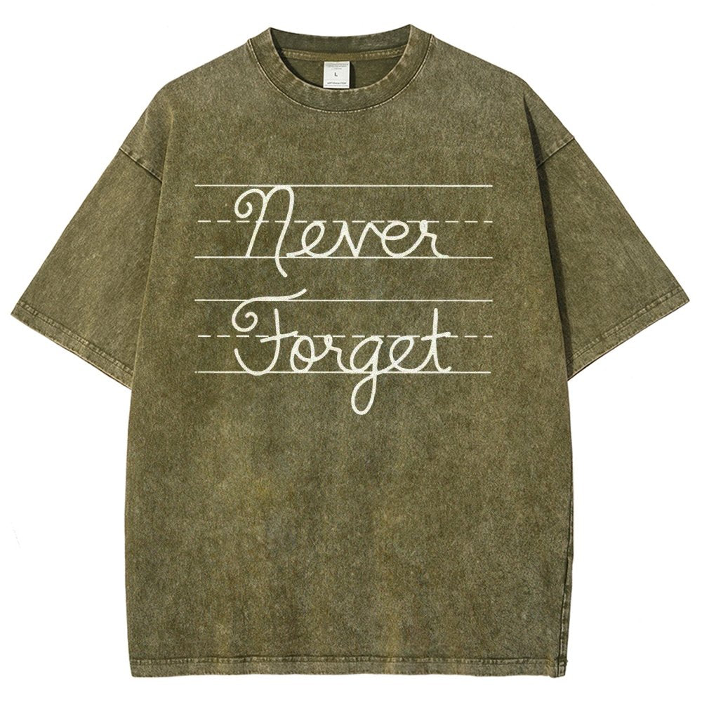 Cursive - Never Forget Vintage Distressed T-shirt