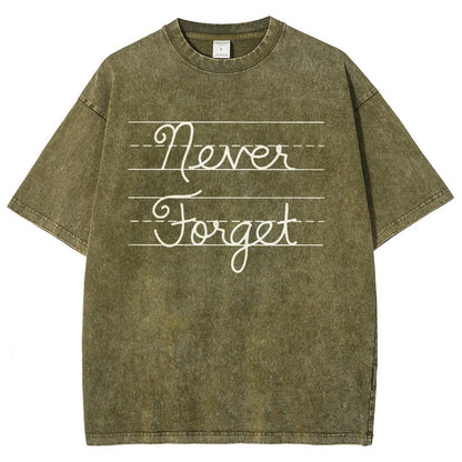 Cursive - Never Forget Vintage Distressed T-shirt