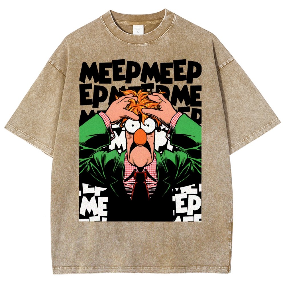 Meep Meep Vintage Distressed T-shirt