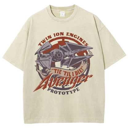 WING 'Til I Die! Vintage Distressed T-shirt