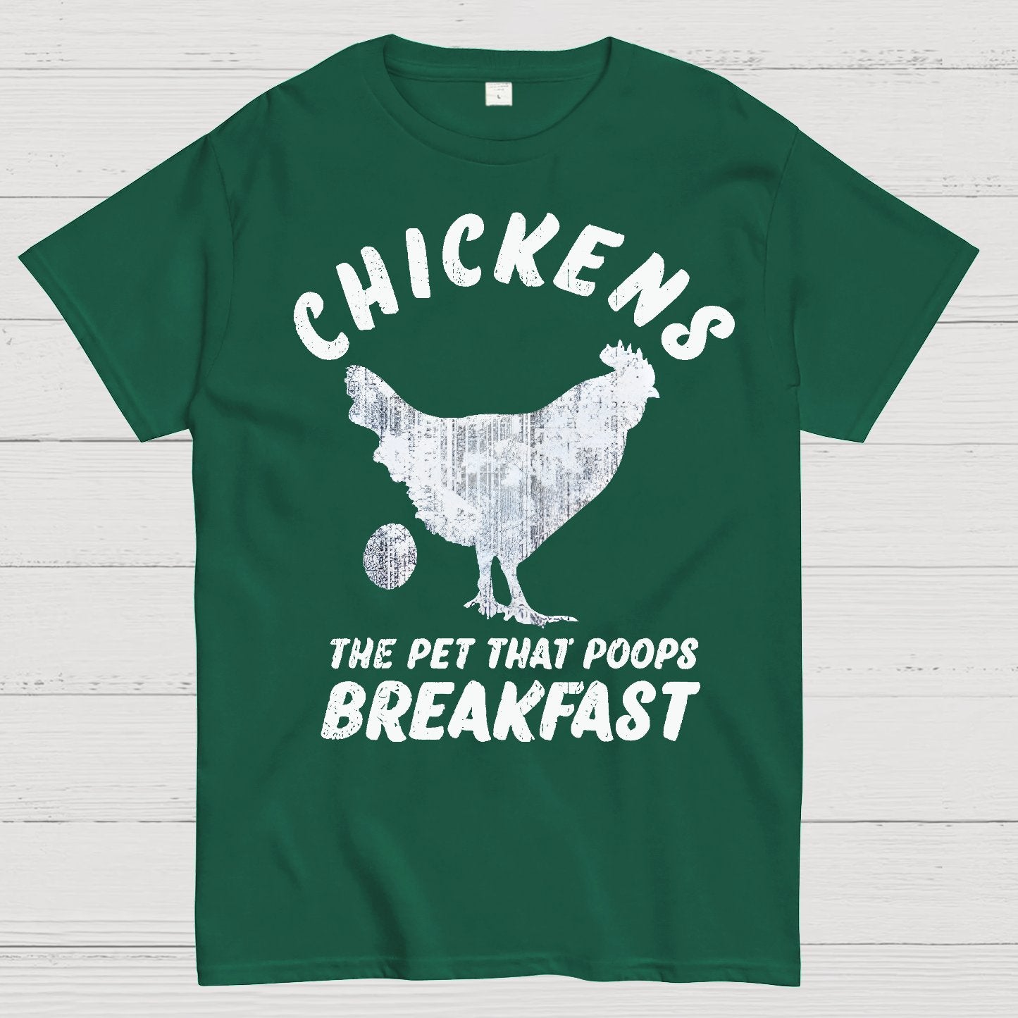 Chickens Poop Breakfast Geek T-Shirt