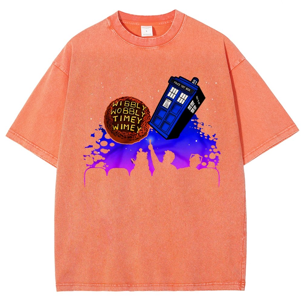 Wibbly Wobbly Timey Wimey   Vintage Distressed T-shirt