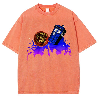 Wibbly Wobbly Timey Wimey   Vintage Distressed T-shirt
