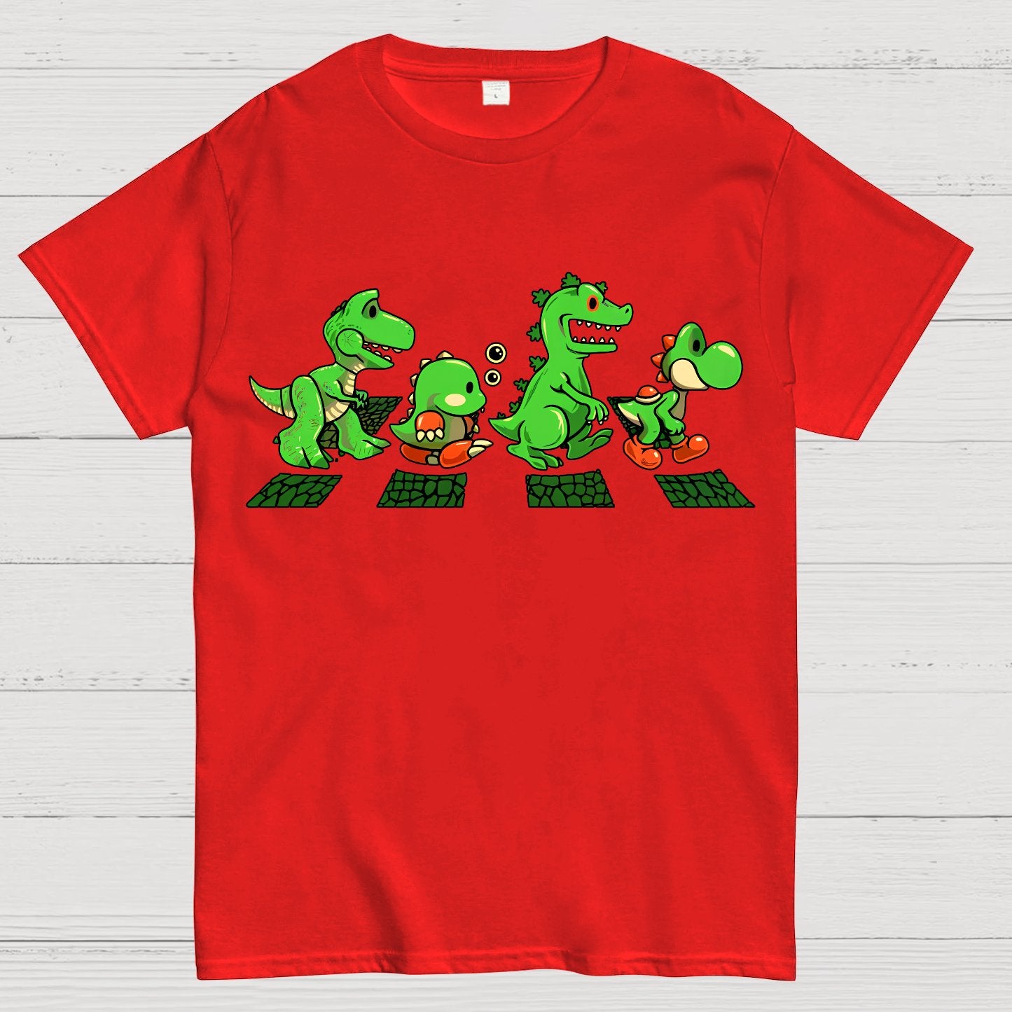 Green Scaly Road Geek T-Shirt